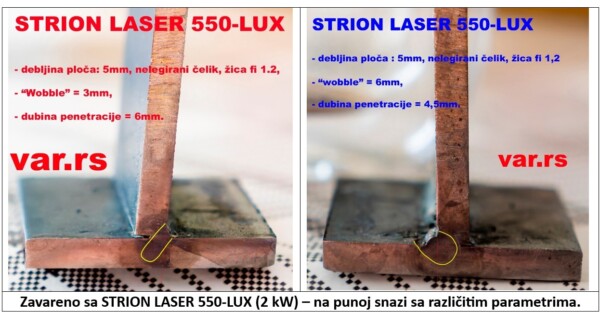 11 – strion laser – razni oblici penetracije